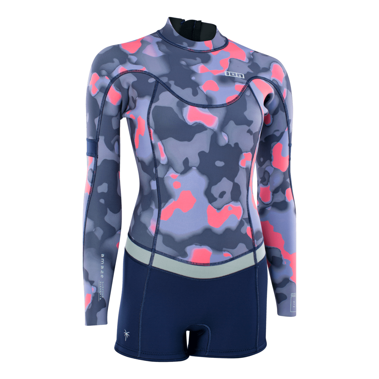 ION Women Wetsuit Amaze Shorty 2.0 Longsleeve Back Zip 2023