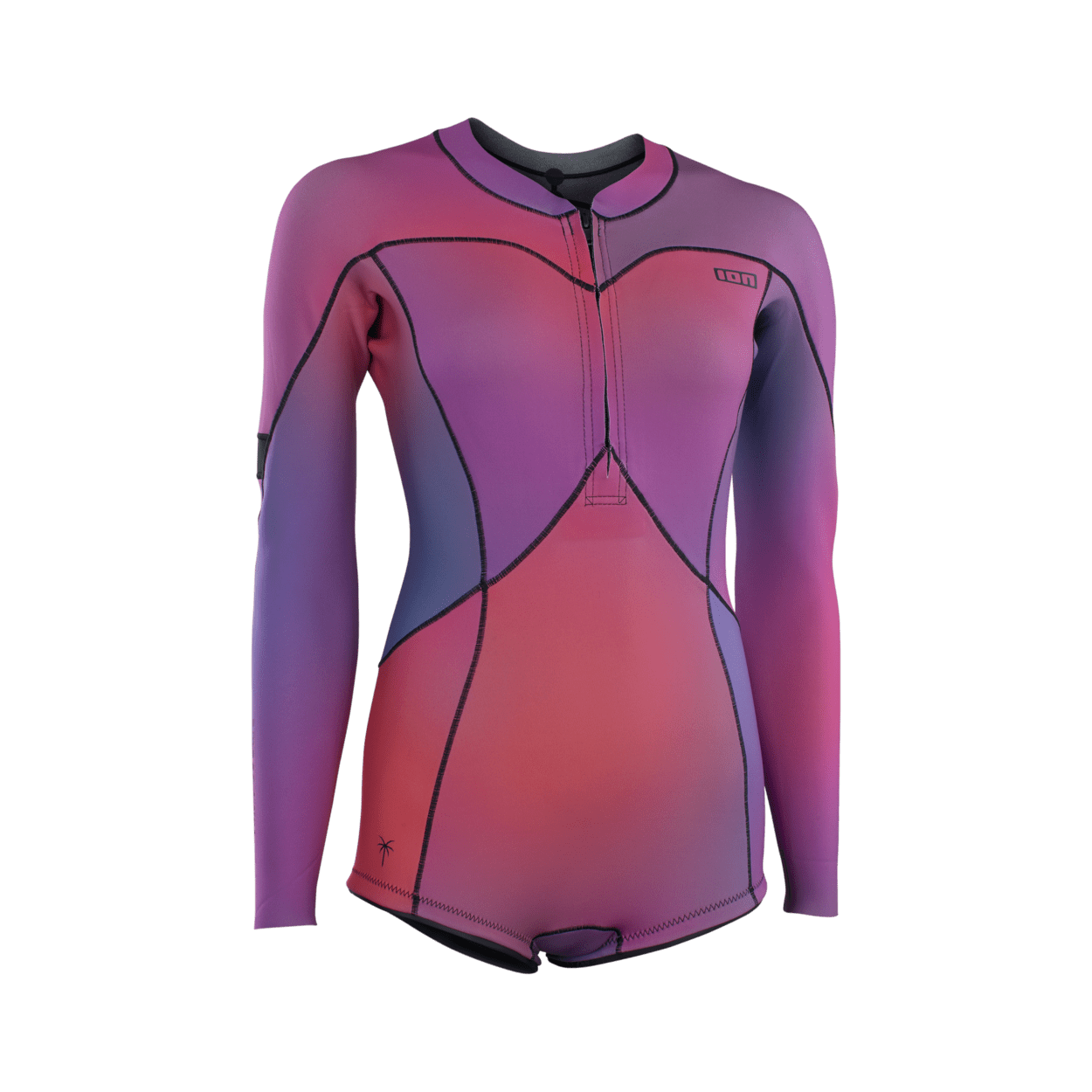 ION Women Wetsuit Amaze Hot Shorty 1.5 Longsleeve Front Zip 2024